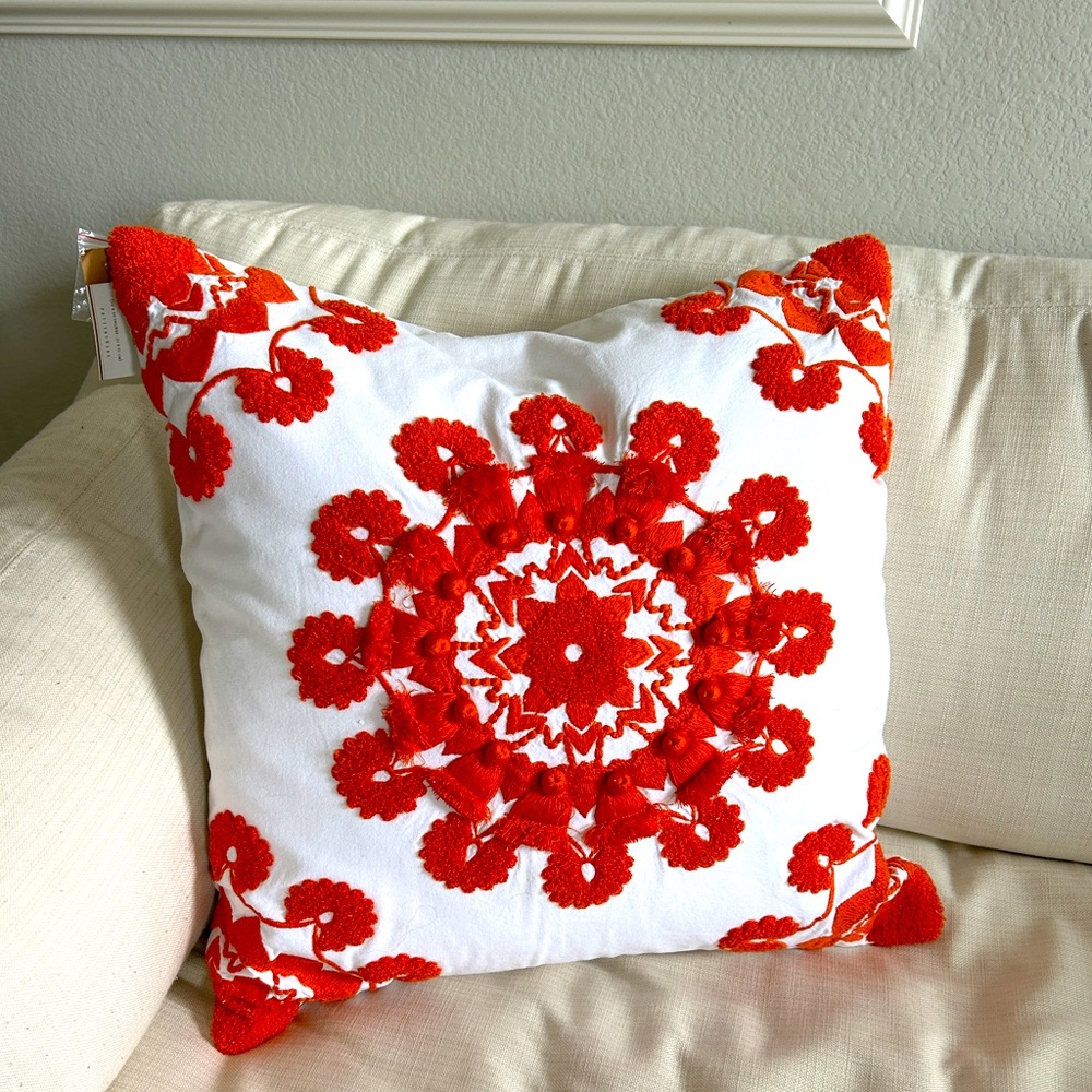 Pottery Barn pillow cover AND down feather insert